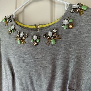 Eliza J Gray Dress with Accents